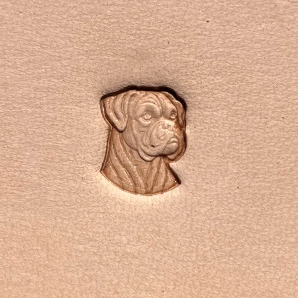 Dog Leather Stamp – Boxer Head