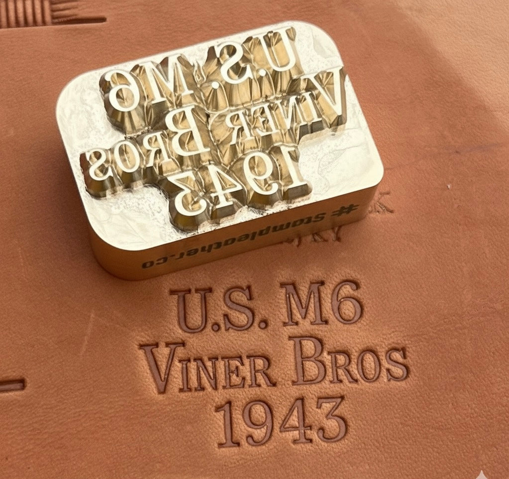 Custom Leather Stamp – Your Logo or Design in Brass
