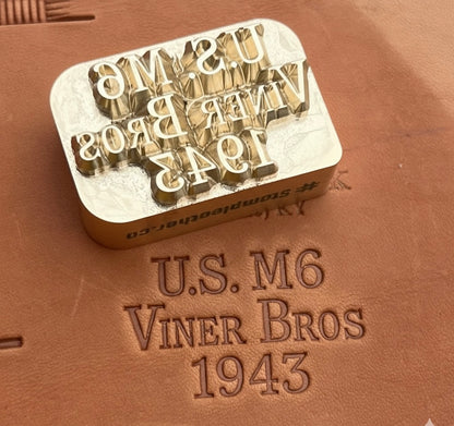 Custom Leather Stamp – Your Logo or Design in Brass