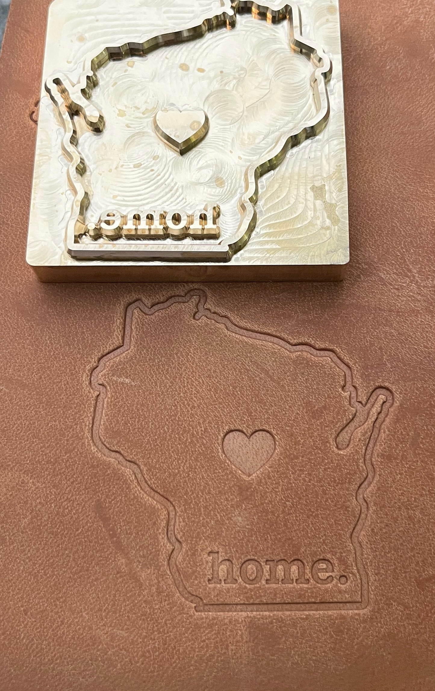 Custom Leather Stamp – Your Logo or Design in Brass