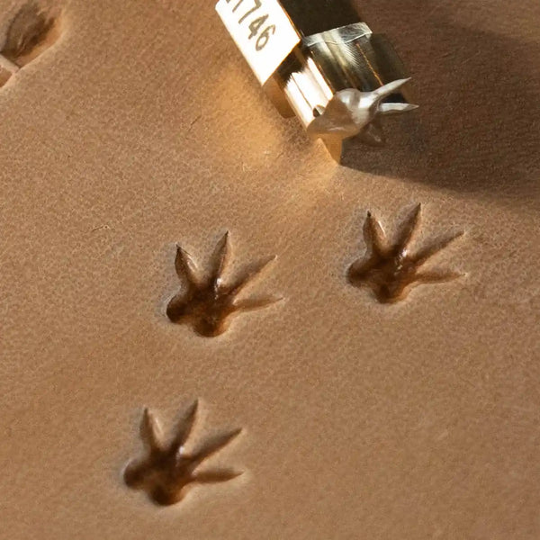 Footprint Leather Stamp – Bird Tracks