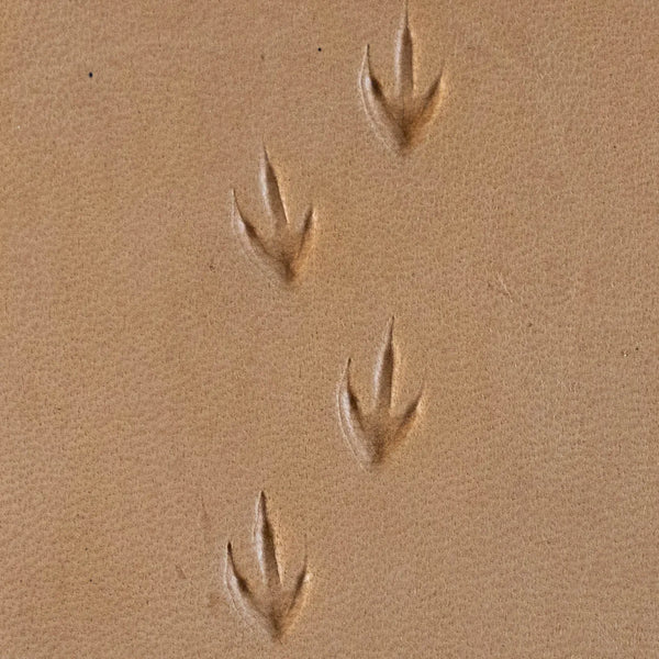 Footprint Leather Stamp – Bird Track
