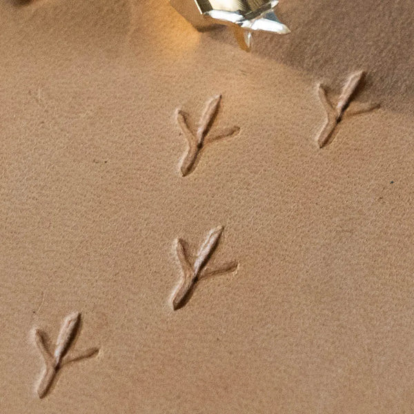 Footprint Leather Stamp – Bird Track