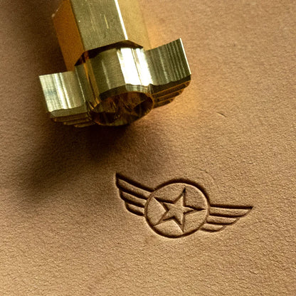 LT812 Geometric Leather Stamping Tool for Professional Crafters – Winged Star Geometric 21x10mm (5/6" x 2/5")