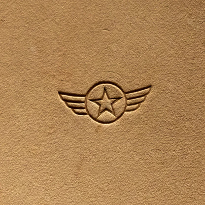 LT812 Geometric Leather Stamping Tool for Professional Crafters – Winged Star Geometric 21x10mm (5/6" x 2/5")