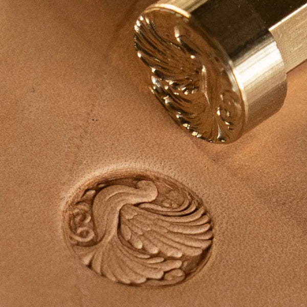 Peacock Leather Stamp – Elegant Bird