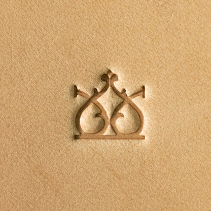 LT766 Ornate Crown Leather Stamping Tool– Ornate Crown 14x14mm (5/9" x 5/9")