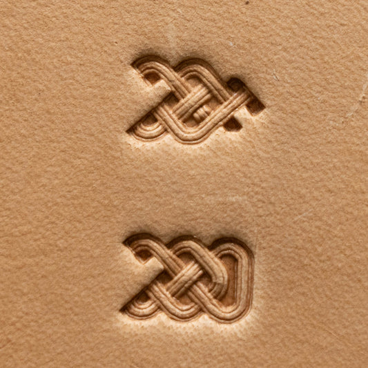 LT760 Border Corner & END Geometric Leather Stamping Tool for Professional Crafters – Celtic Knot Geometric