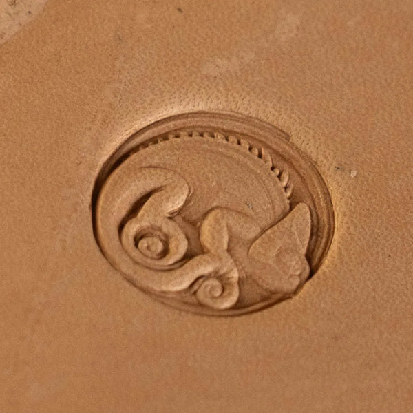 Fox Leather Stamp – Curled Sleeping