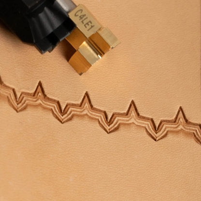 C4LE1 Decorative Brass Edge Cutter Stamp – 16x14mm