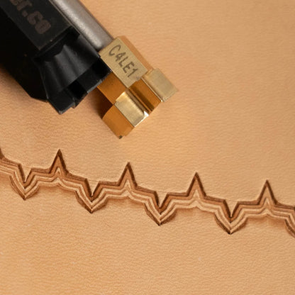 C4LE1 Decorative Brass Edge Cutter Stamp – 16x14mm