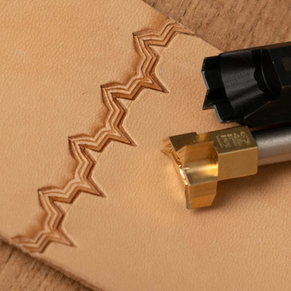 C4LE1 Decorative Brass Edge Cutter Stamp – 16x14mm