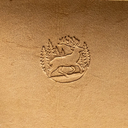 LT801 Deer Leather Stamping Tool for Professional Crafters – Forest Scene Deer 22x21mm (13/15" x 5/6")