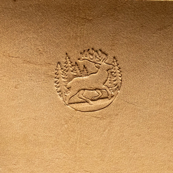 LT801 Deer Leather Stamping Tool for Professional Crafters – Forest Scene Deer 22x21mm (13/15" x 5/6")
