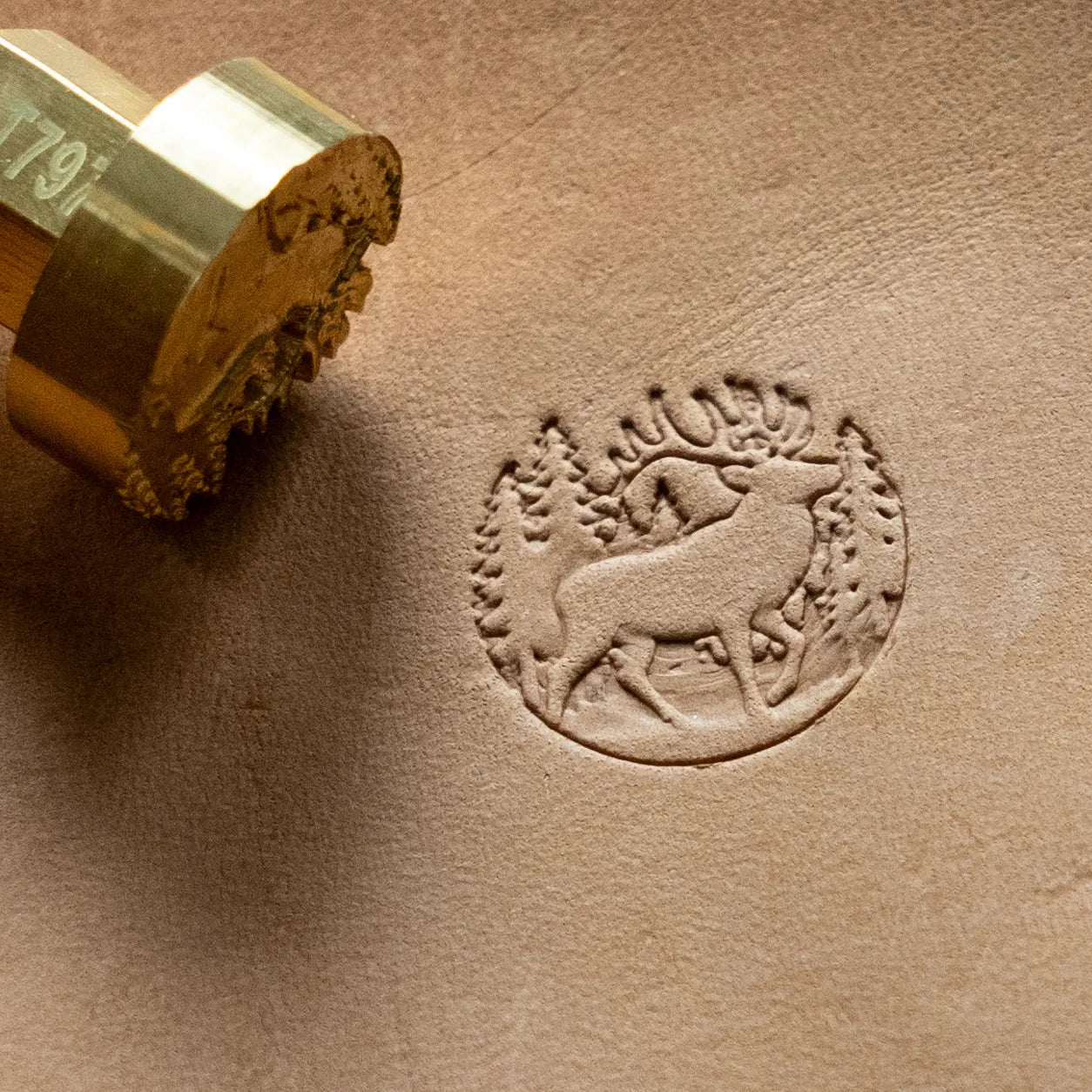 LT797 Deer Leather Stamping Tool for Professional Crafters – Forest Scene Deer 20x19mm (11/14" x 3/4")