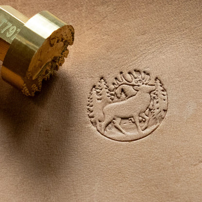 LT797 Deer Leather Stamping Tool for Professional Crafters – Forest Scene Deer 20x19mm (11/14" x 3/4")