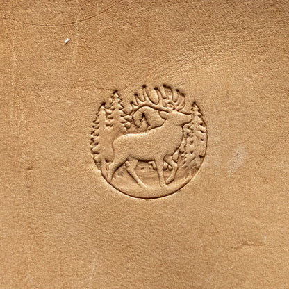 LT797 Deer Leather Stamping Tool for Professional Crafters – Forest Scene Deer 20x19mm (11/14" x 3/4")