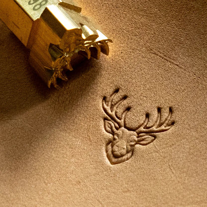 LT798 Deer Leather Stamping Tool for Professional Crafters – Antler Head Deer 15x15mm (7/12" x 7/12")