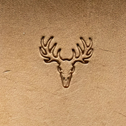 LT799 Deer Leather Stamping Tool for Professional Crafters – Skull Antlers Deer 18x18mm (5/7" x 5/7")