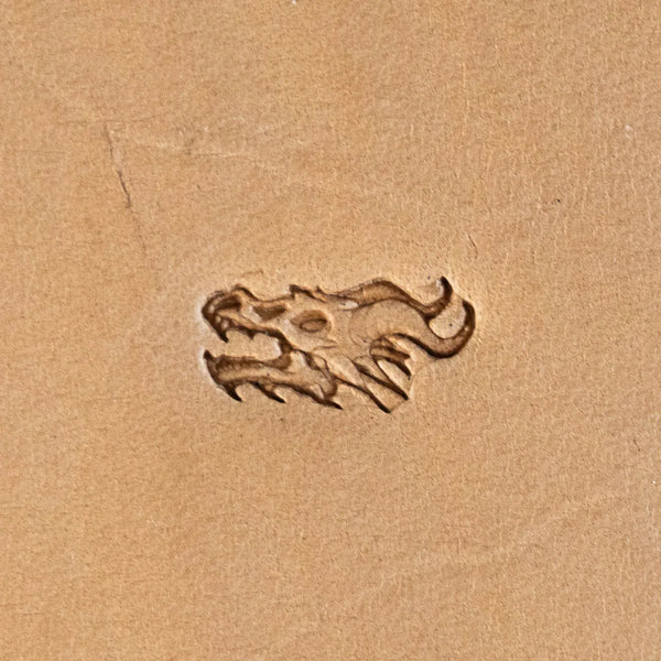 Dragon Leather Stamp – Fierce Head