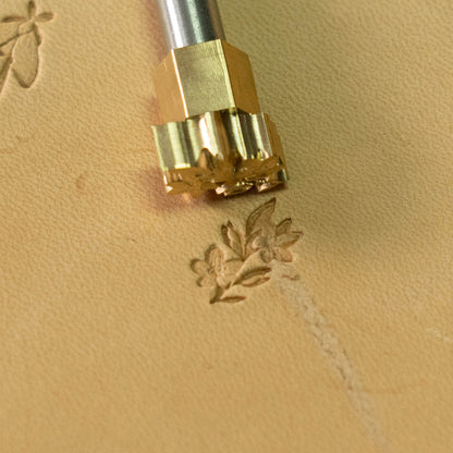 LT713 Flower Leather Stamping Tool–Petite Blossom Flower 12x19mm (7/15" x 3/4")