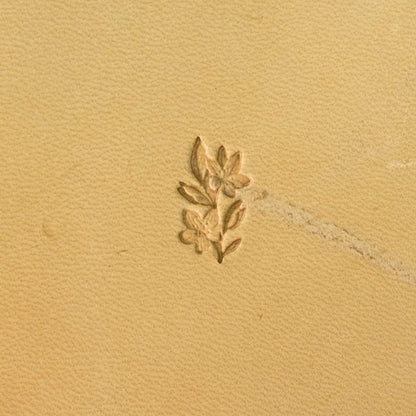 LT713 Flower Leather Stamping Tool–Petite Blossom Flower 12x19mm (7/15" x 3/4")