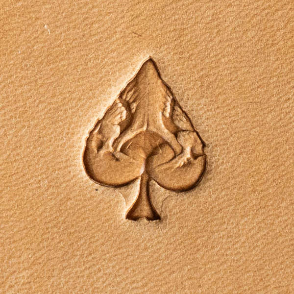 Wolf Leather Stamp – Spade Shape