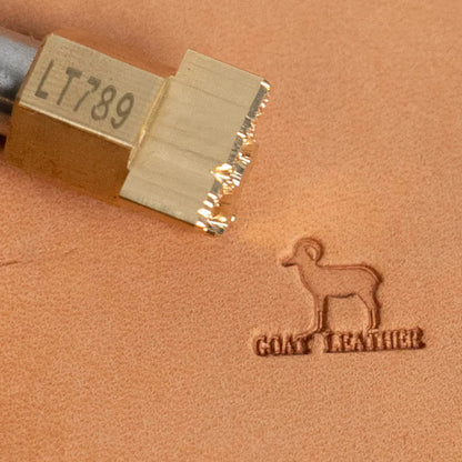 LT789 Goat Leather Marking Stamp – 13x10mm (1/2" x 2/5")