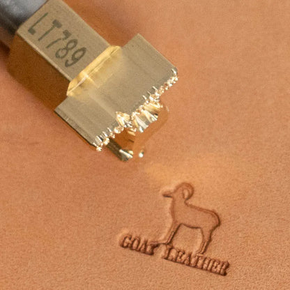 LT789 Goat Leather Marking Stamp – 13x10mm (1/2" x 2/5")