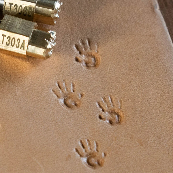 Paw Leather Stamp – Handprint Style