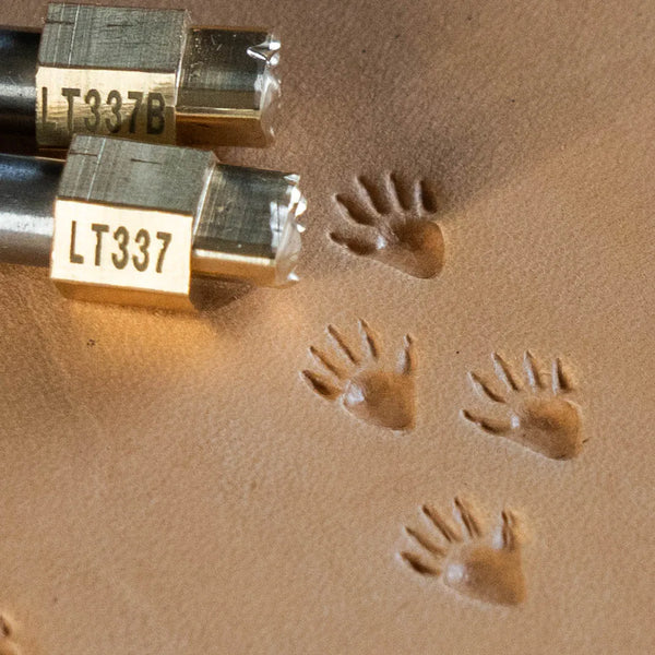 Paw Leather Stamp – Bear Tracks