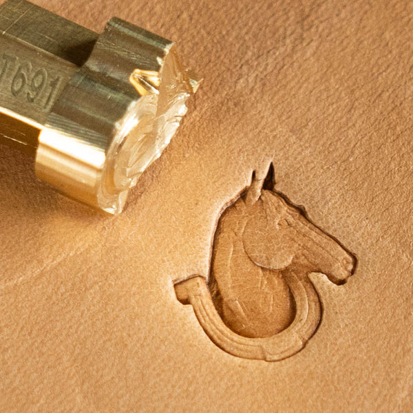 Horse Leather Stamp – Horseshoe