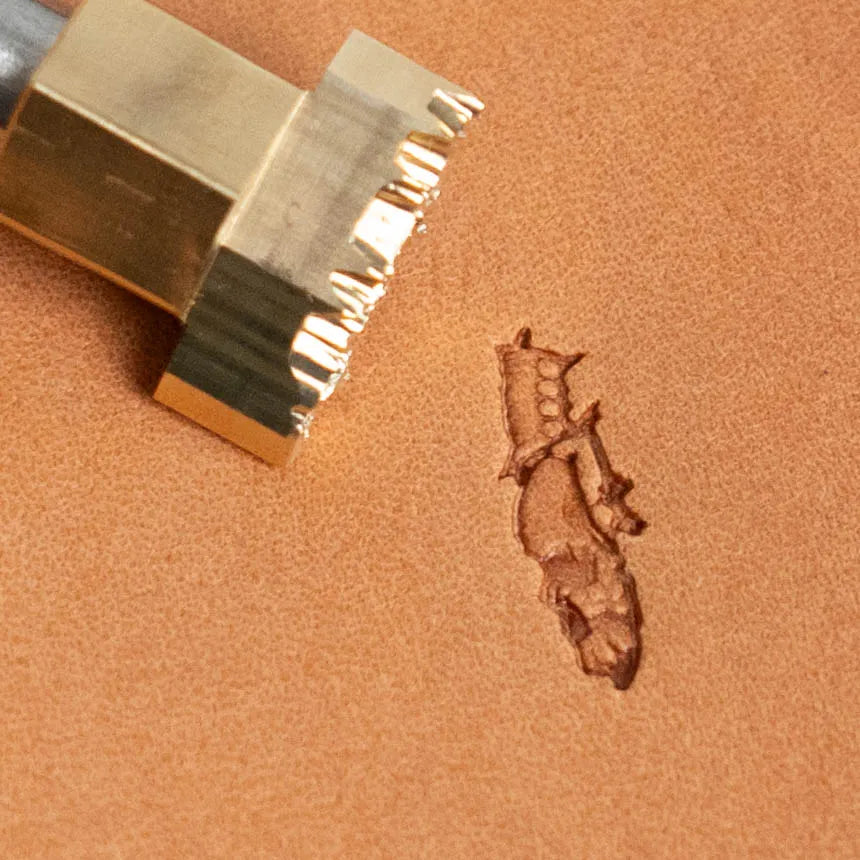 LT734 Dragon Leather Stamping Tool for Professional Crafters – Vertical Totem Dragon 6x18mm (3/13" x 5/7")