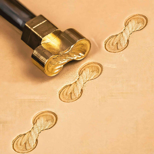 Geometric Leather Stamp – Rope Style