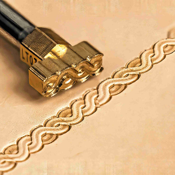 Pattern Leather Stamp – Interlaced Border