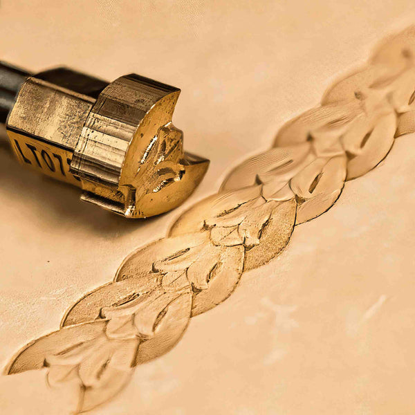 Pattern Leather Stamp – Leaf Border