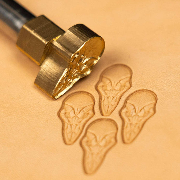 Owl Leather Stamp – Skull Style