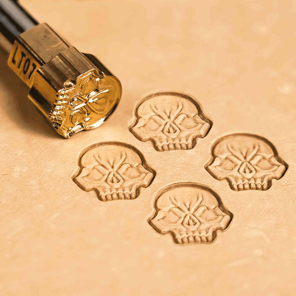 Skull Leather Stamp – Fierce Face