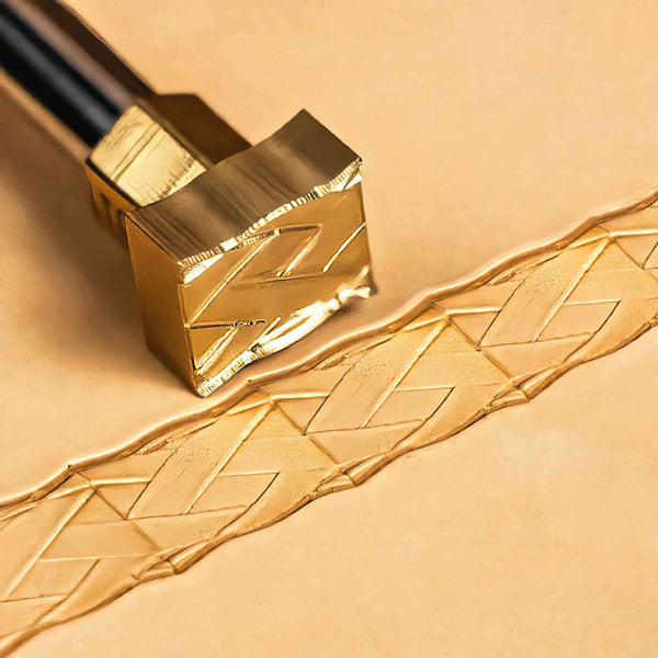 Basket Weave Leather Stamp – Braided Band