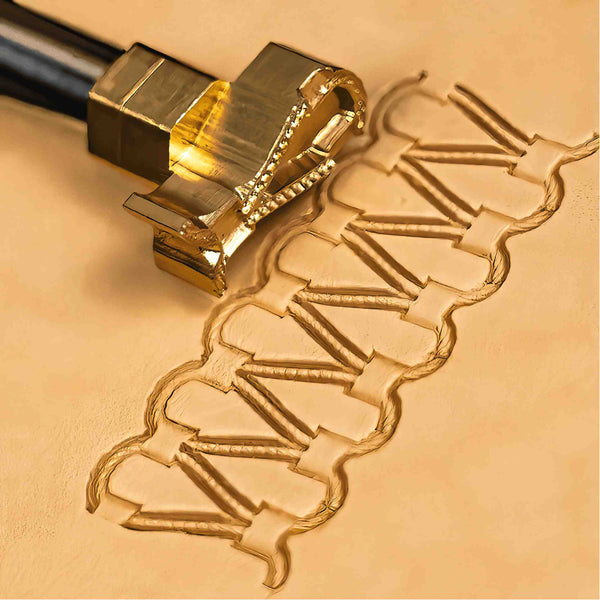 Stitches Leather Stamp – Double Loop