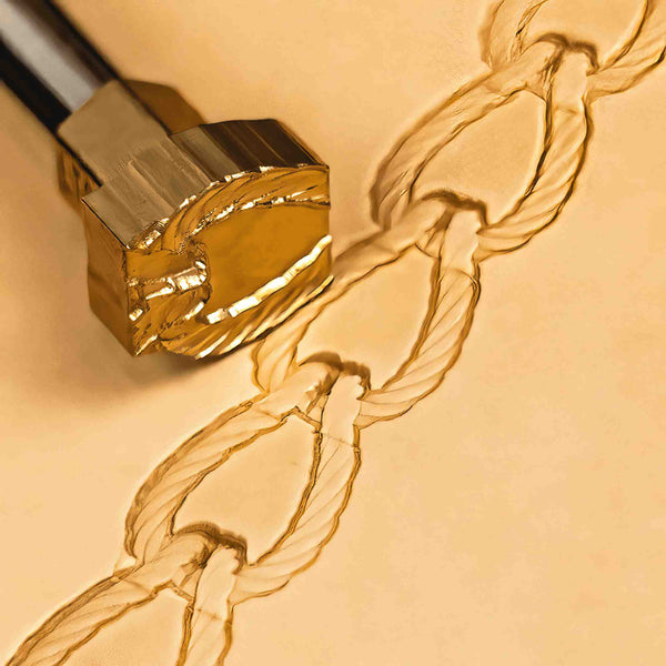 Pattern Leather Stamp – Rope Chain