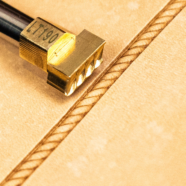 Pattern Leather Stamp – Rope Border