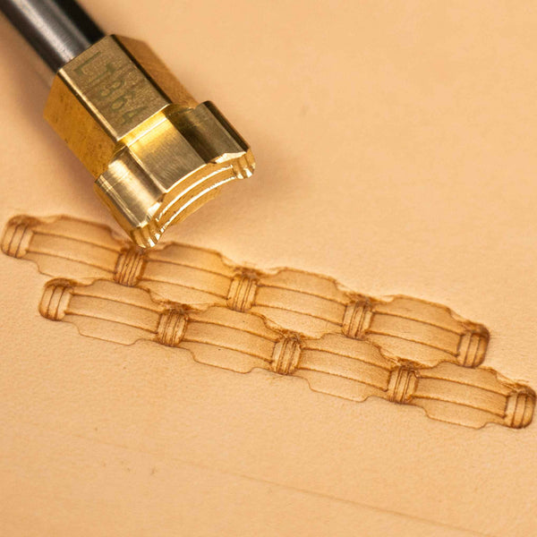 Basket Weave Leather Stamp – Chain Style