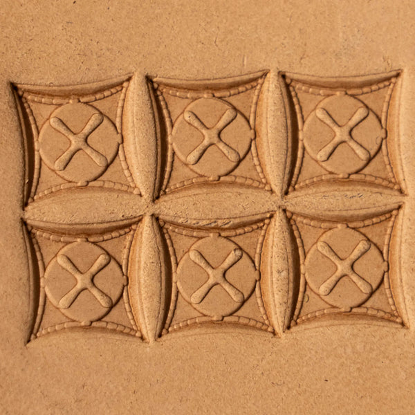 Pattern Leather Stamp – Stitched Cross
