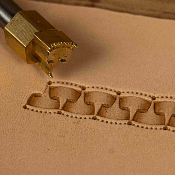 Pattern Leather Stamp – Chain Border