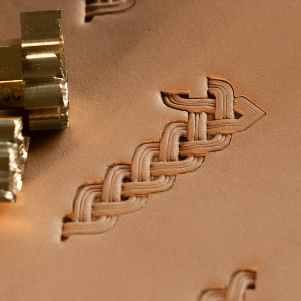 Basket Weave Leather Stamp – Celtic Knot