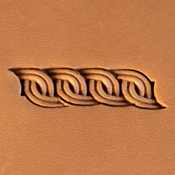 Geometric Leather Stamp – Chain Link
