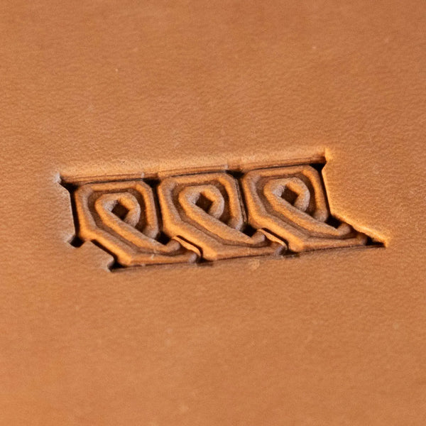 Geometric Leather Stamp – Knot Border