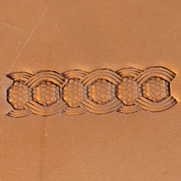 Basket Weave Leather Stamp – Honeycomb Strip