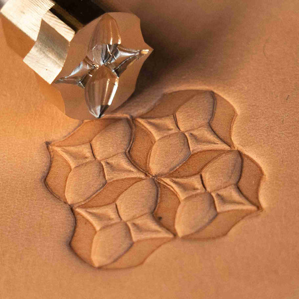 Geometric Leather Stamp – Star Cluster